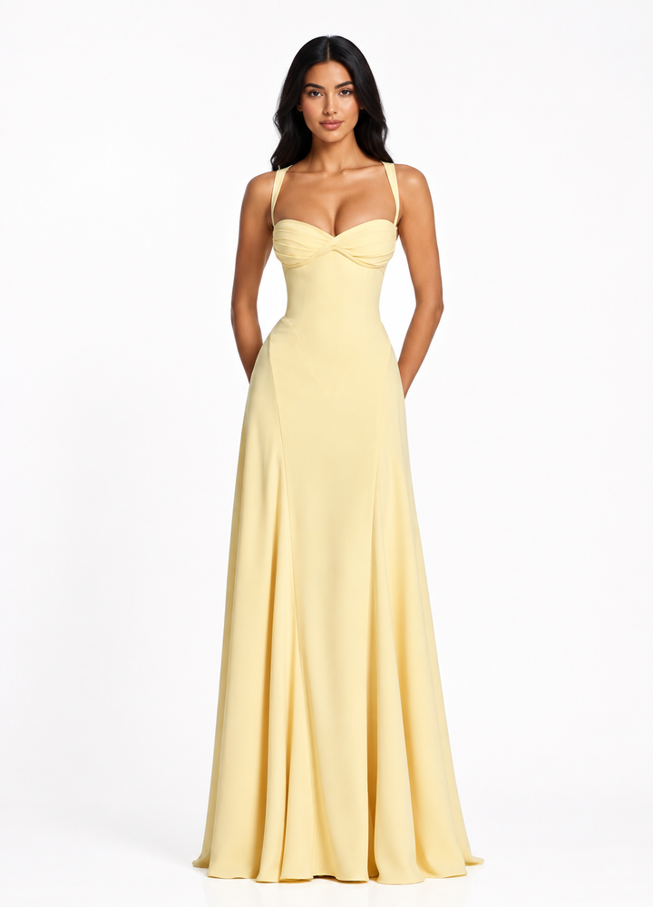 Celeste Blue Sweetheart Maxi Dress – SERENITY