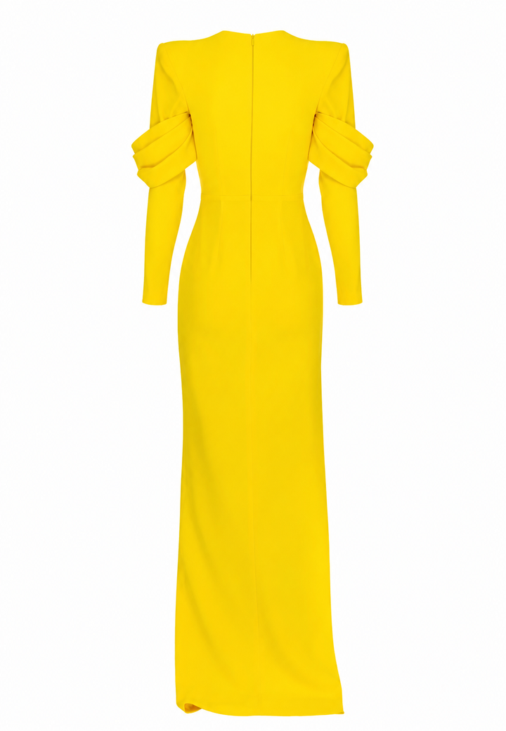Structured Sleeve Maxi Dress – Lumière