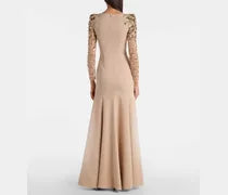 maßgeschneiderter Schlaganzug mit Satin-Puffärmeln – VALENCIA 