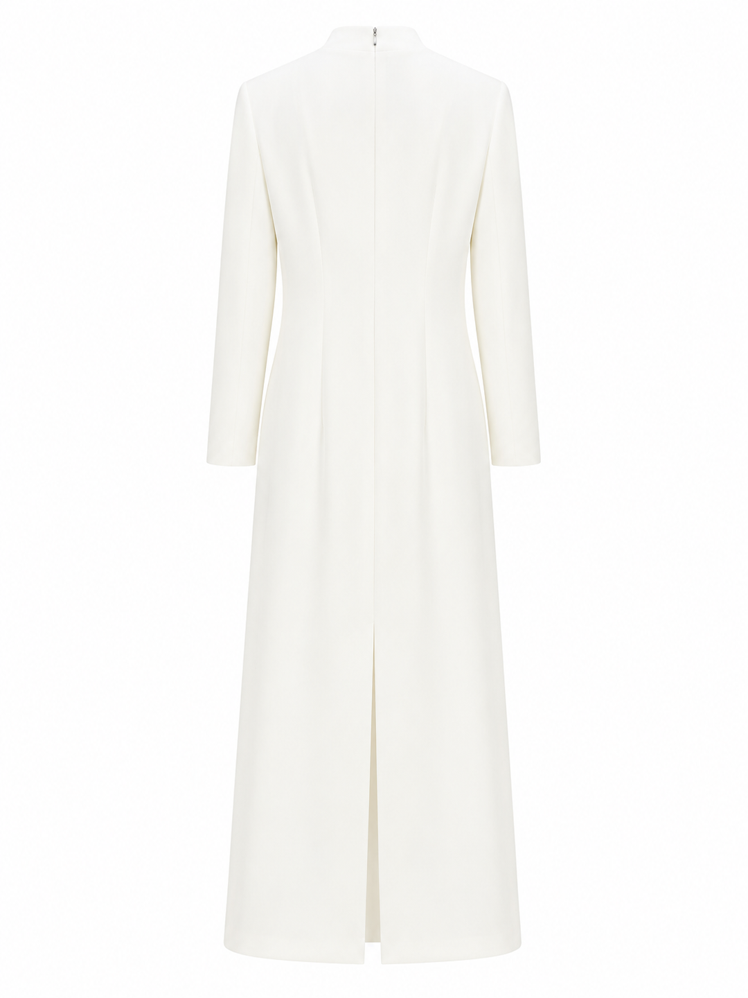 Crystal Floral Trim Maxi Dress - Ivory