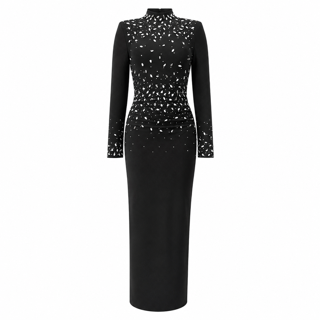 Midnight Sparkle Dress - Elegance