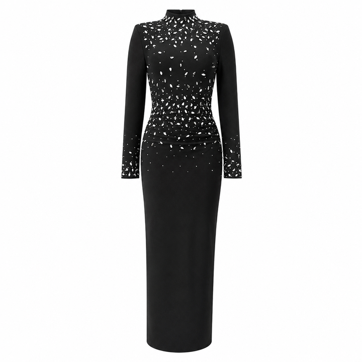 Midnight Sparkle Dress - Elegance