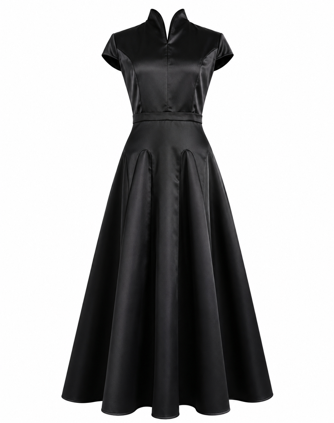 Elegant Sleeveless A-Line Maxi Dress - Ruby
