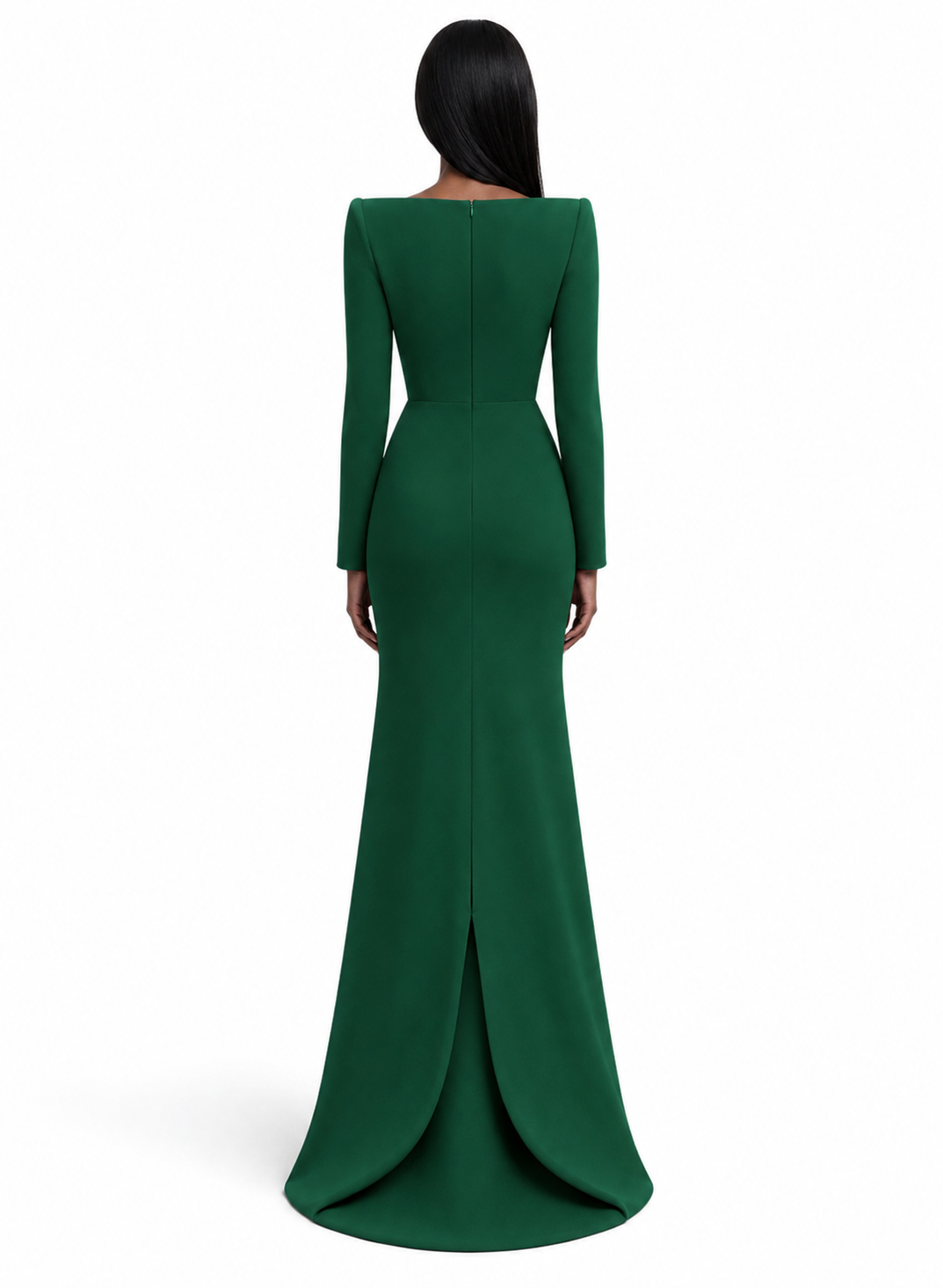 Emerald Structured Bustier Evening Gown – VIRENA