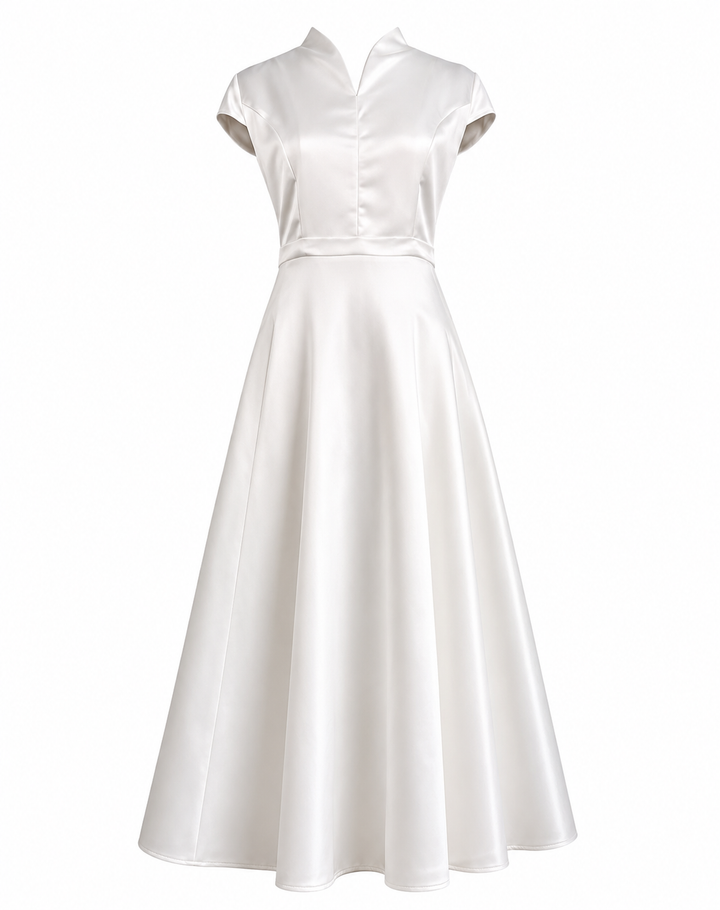 Elegant Sleeveless A-Line Maxi Dress - Ruby