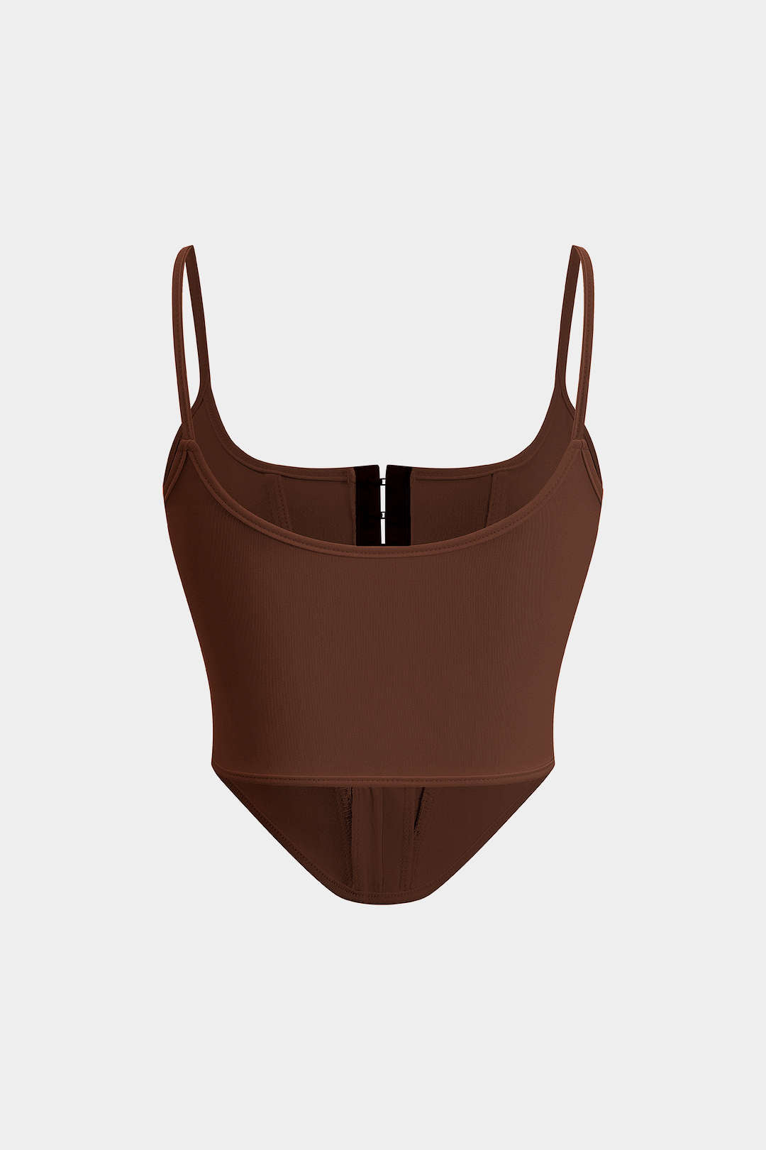 Solid Bustier Corset Tank Top