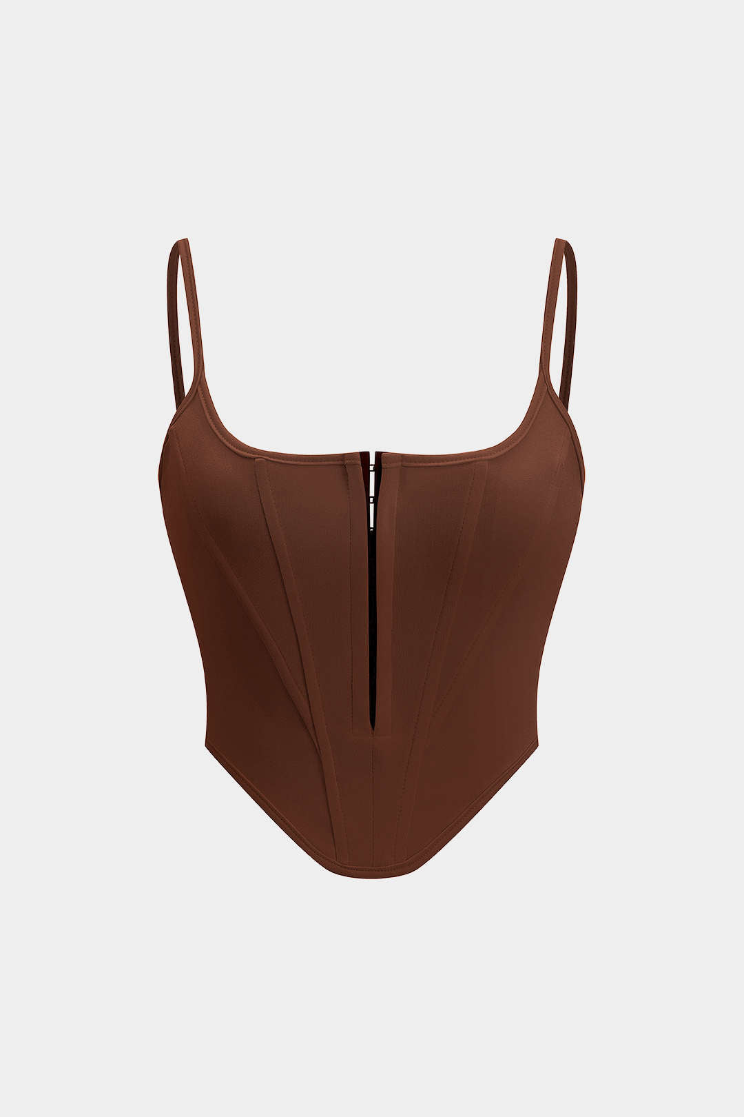 Solid Bustier Corset Tank Top