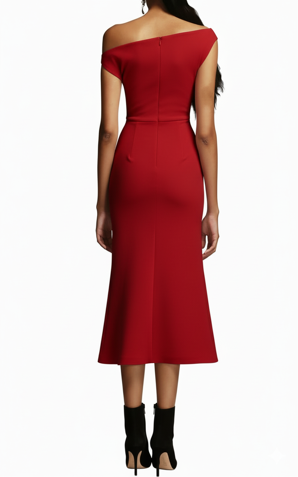 One-Shoulder Pleated Panel Maxi Dress – ELISE