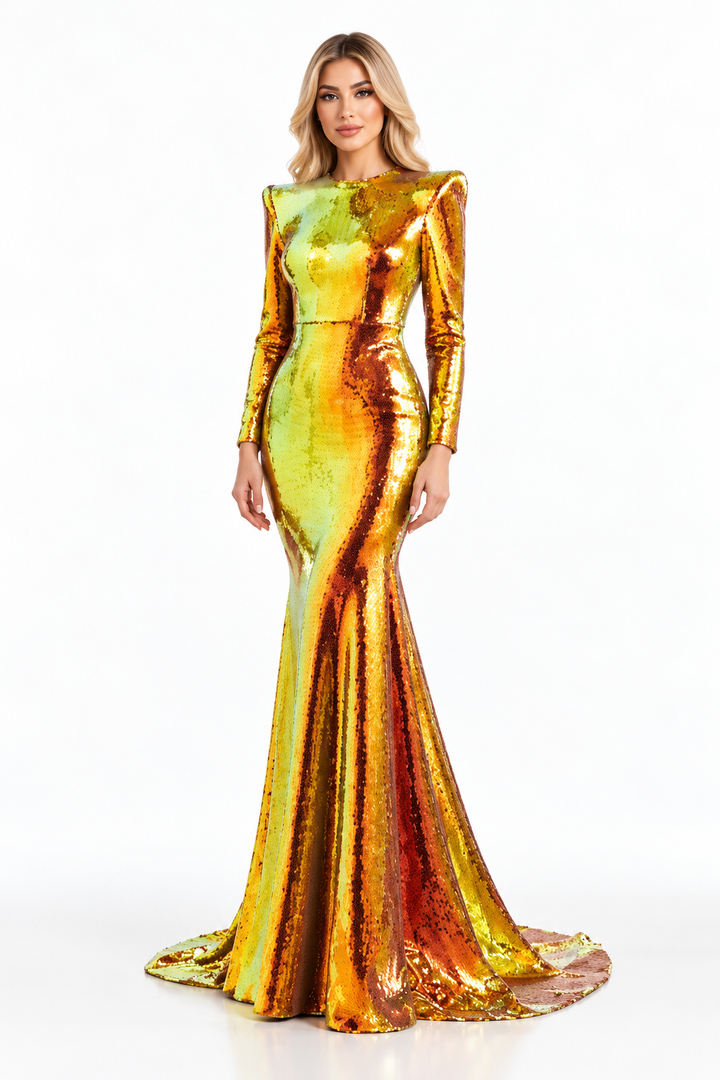 Sequin Mermaid Gown - Aurelia