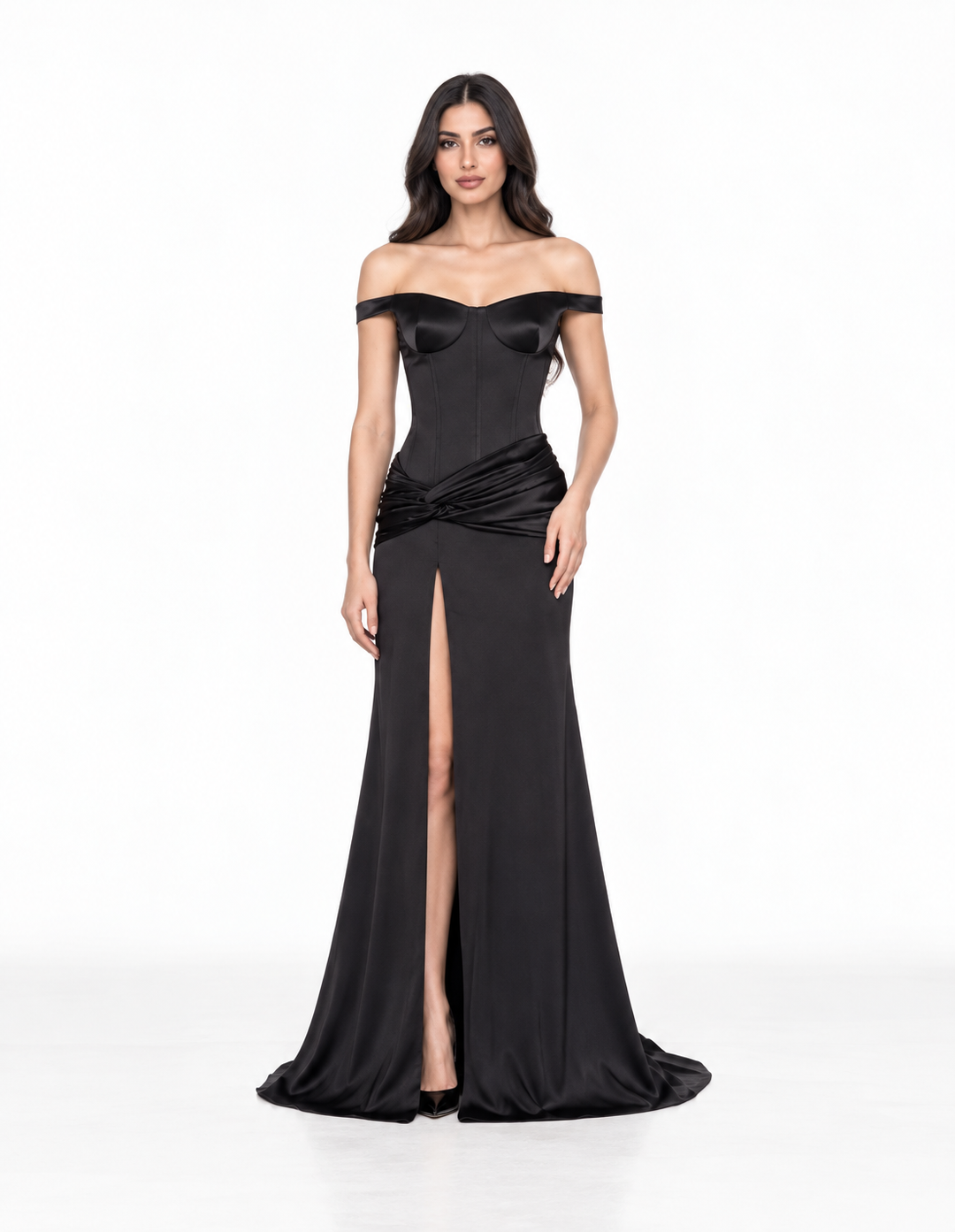 Off-Shoulder Corset Gown - SERAPHINA