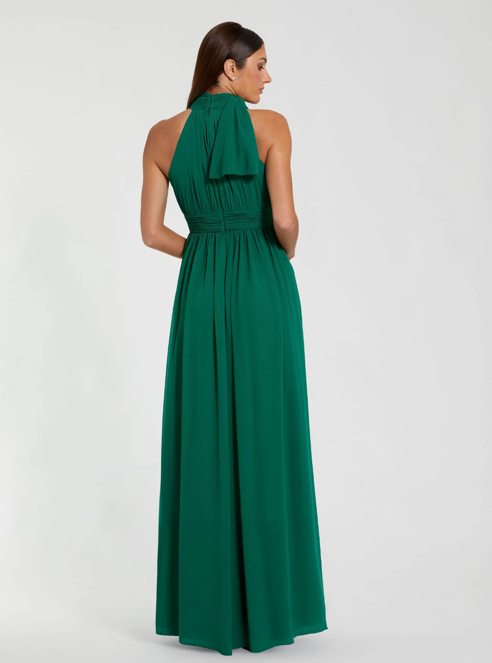 Halter Neck Maxi Gown - Emerald
