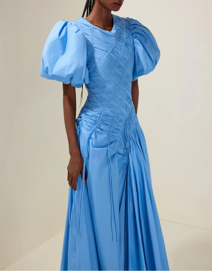 فستان بليزر مُفصّل بترتر - فوشيا