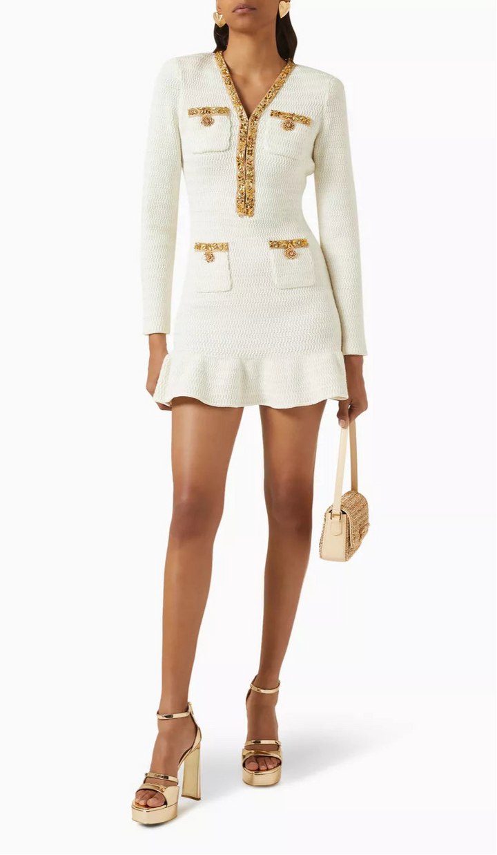 Plissiertes Oberteil mit ausgestellten Ärmeln und Maxirock-Set mit Taillengürtel – Rosiny 