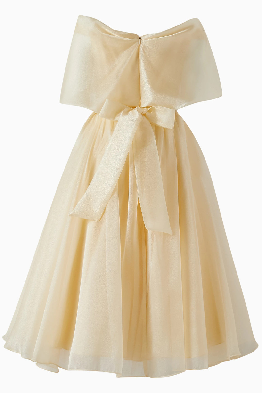 Sleeveless Satin Dress with Oversized Front Bow – ROSÉ