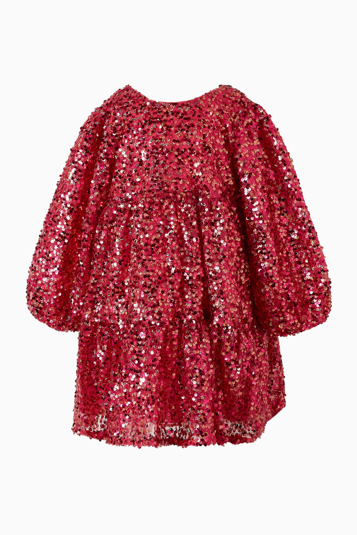 Sequin Babydoll Dress with Bow Detail – AURELIA