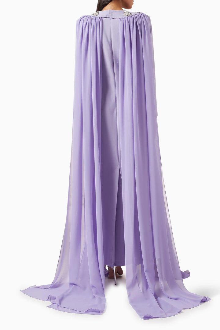 فستان كيب مزين بالكريستال – أوريليا