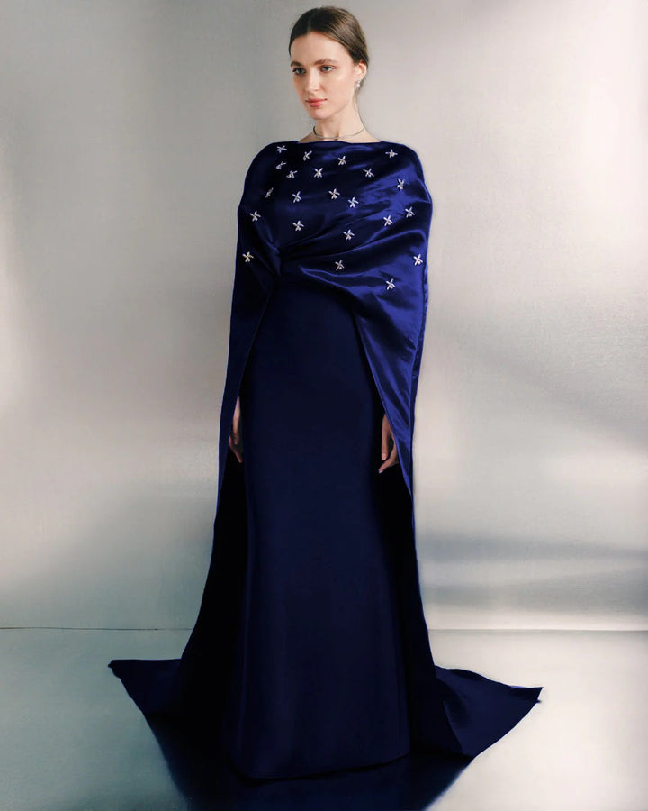 فستان سهرة من الساتان المطرز – أزوريل