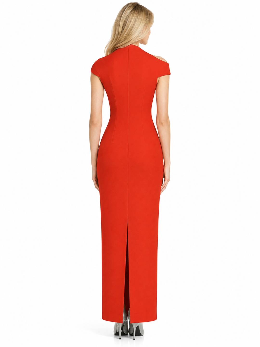 High Neck Column Maxi Dress – VERMELLA