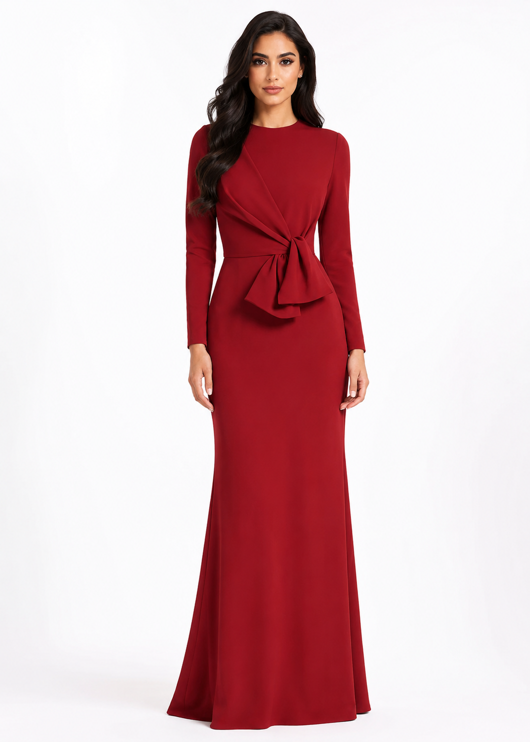 Bow-Waist Maxi Dress – Ruby