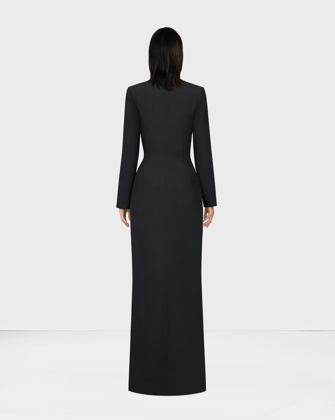 Sequined blazer black dress