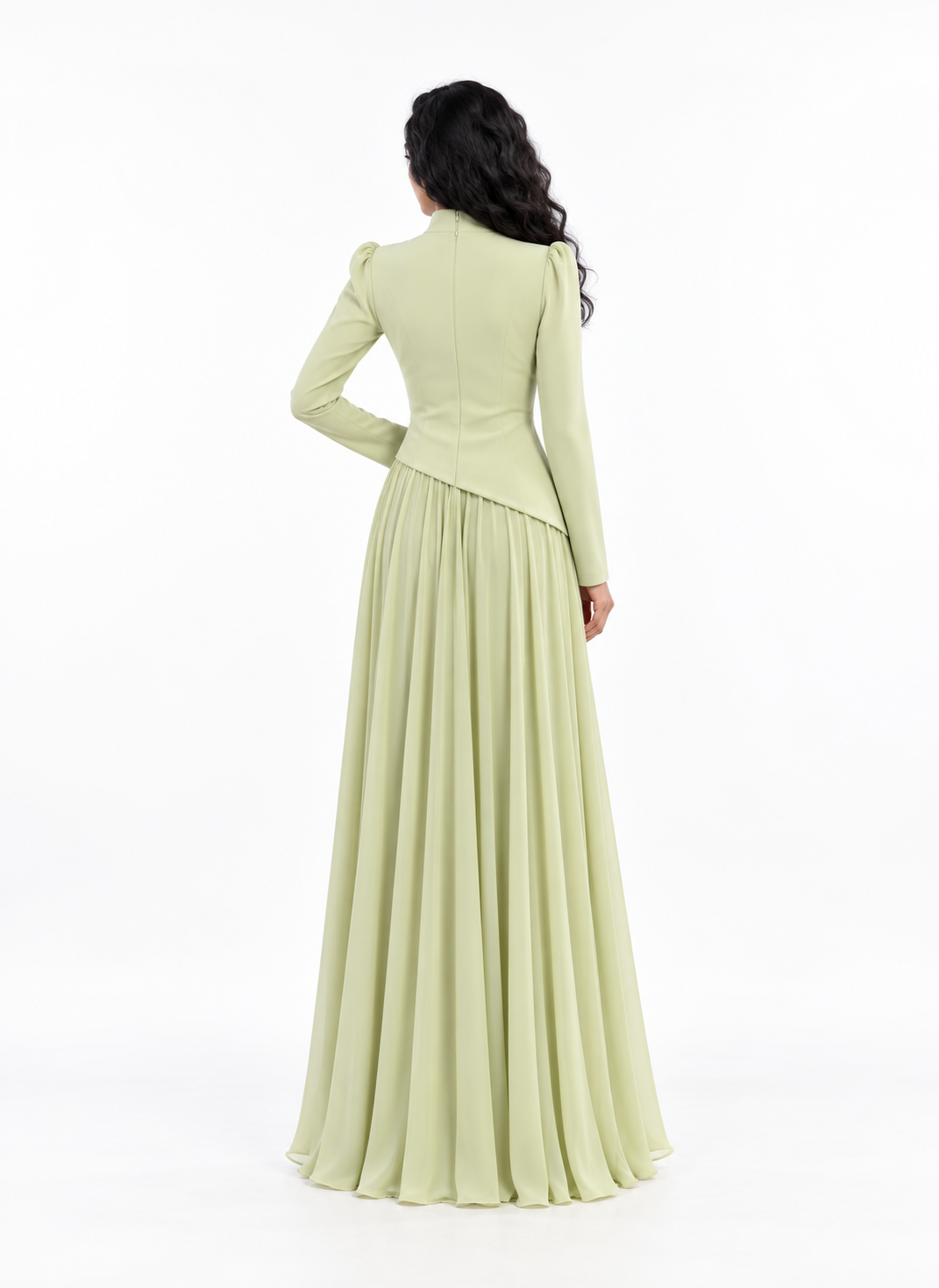 Draped Waist Pleated Evening - Seraphine