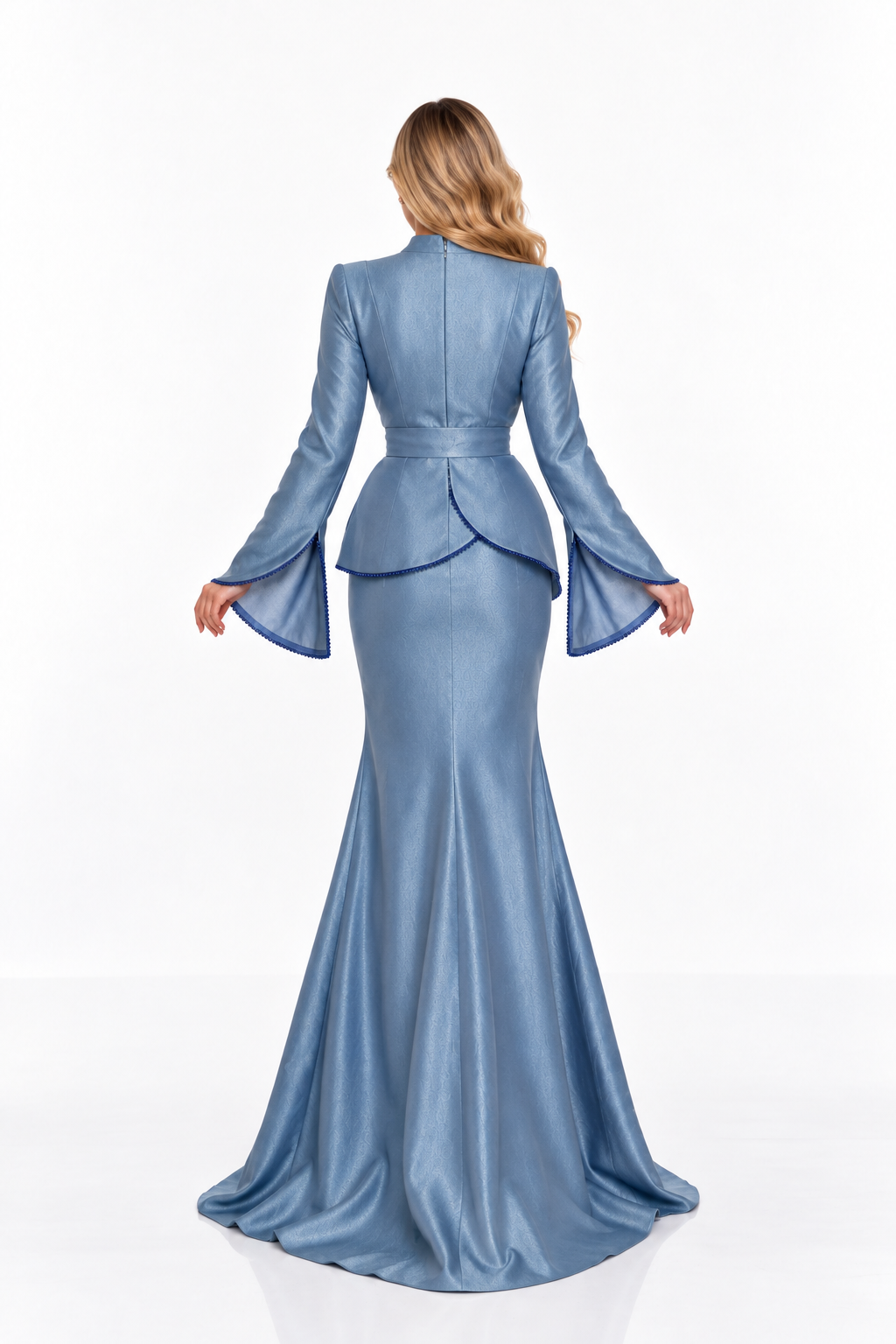 Satin Flared Cuff Evening - Poise