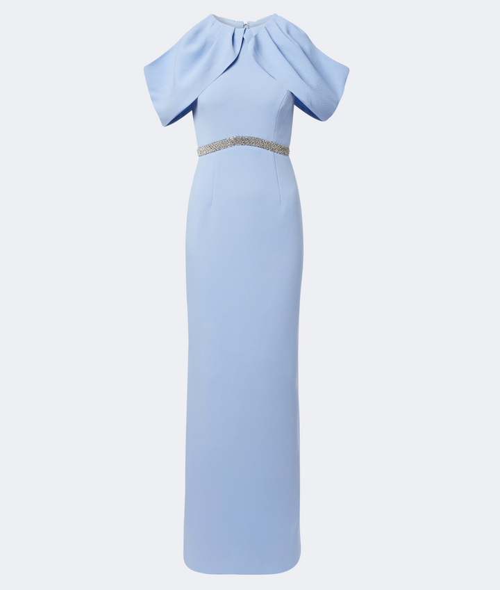Draped Crystal-Waist Gown - Serenity