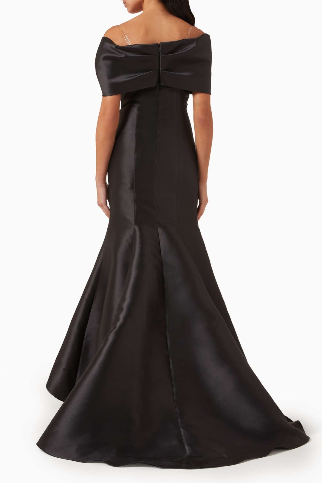 Off-shoulder mermaid gown with embellished drape – CELESTE