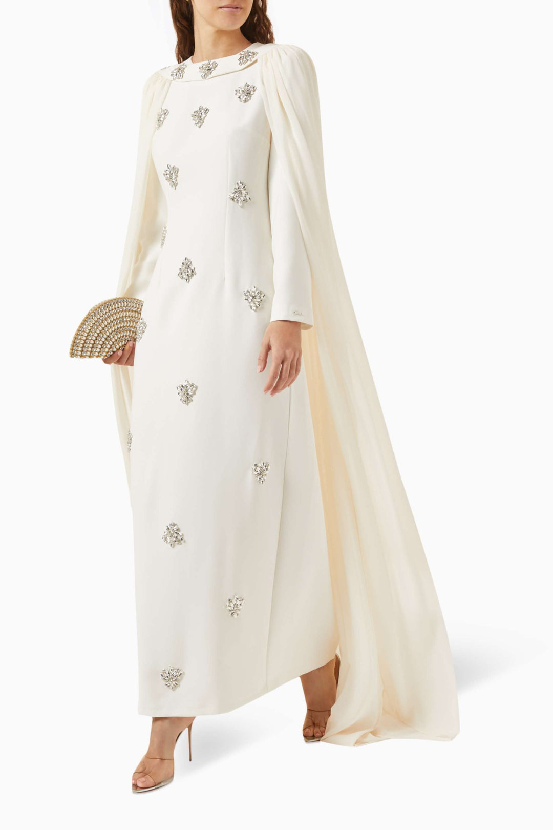 فستان كيب مزين بالكريستال – أوريليا