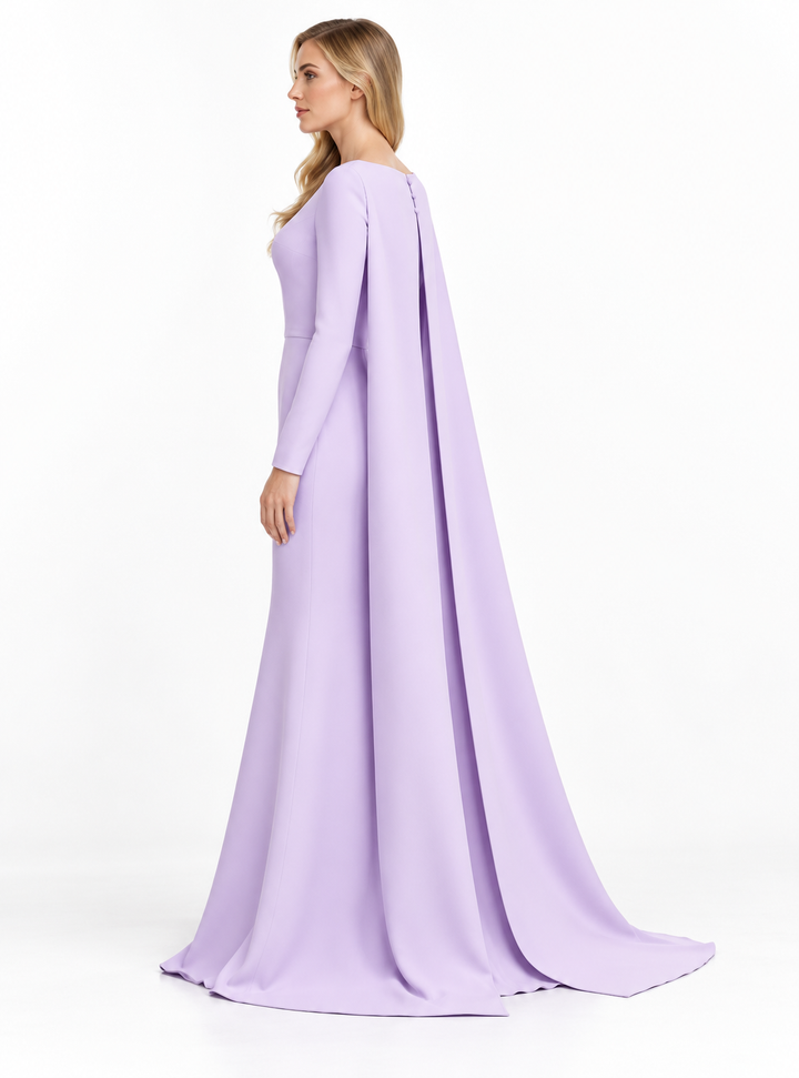 Cape Sleeve Gown - Liorenne