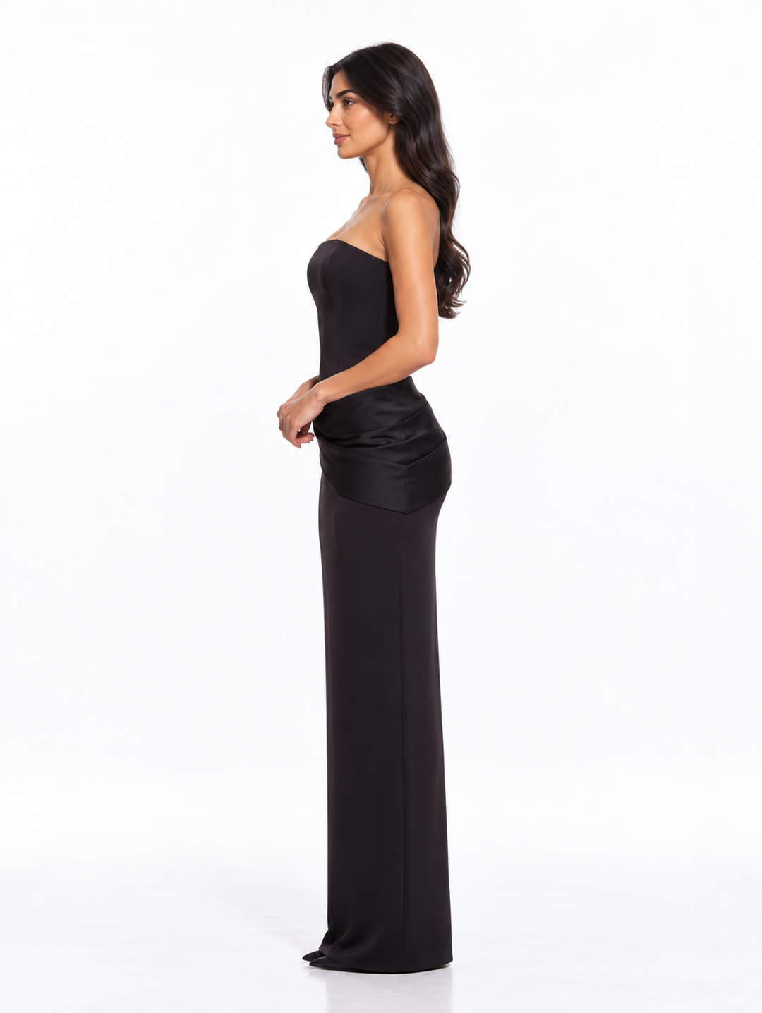 Strapless Draped Gown - ALESSIA
