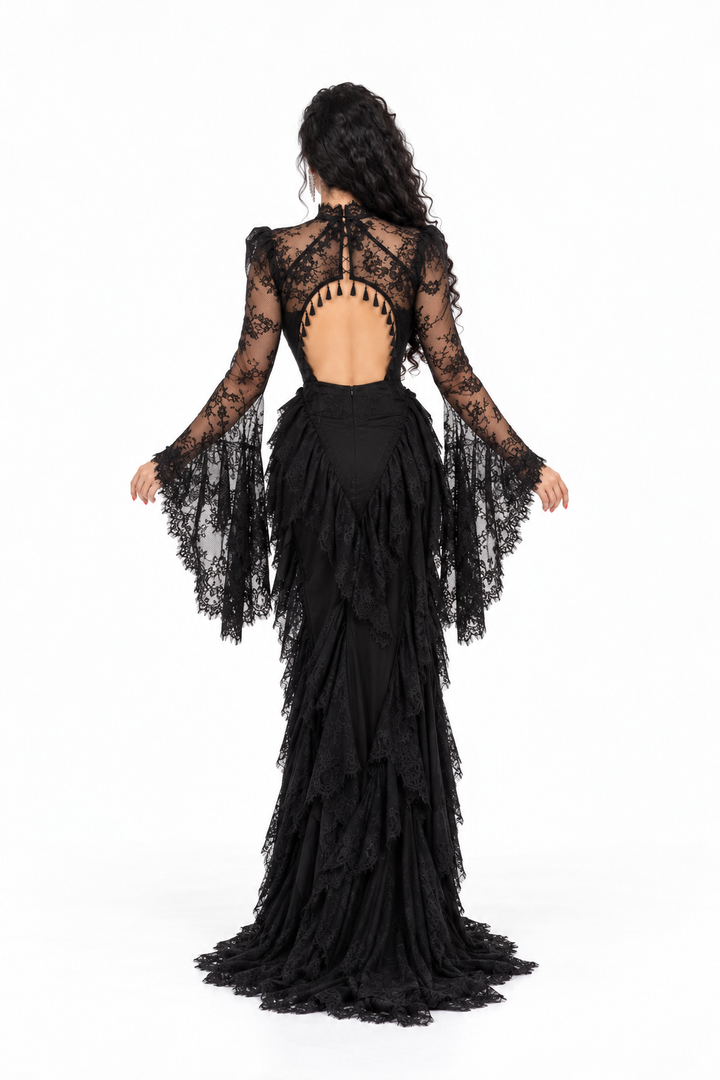 Lace Corset Cape Evening - Ravenelle