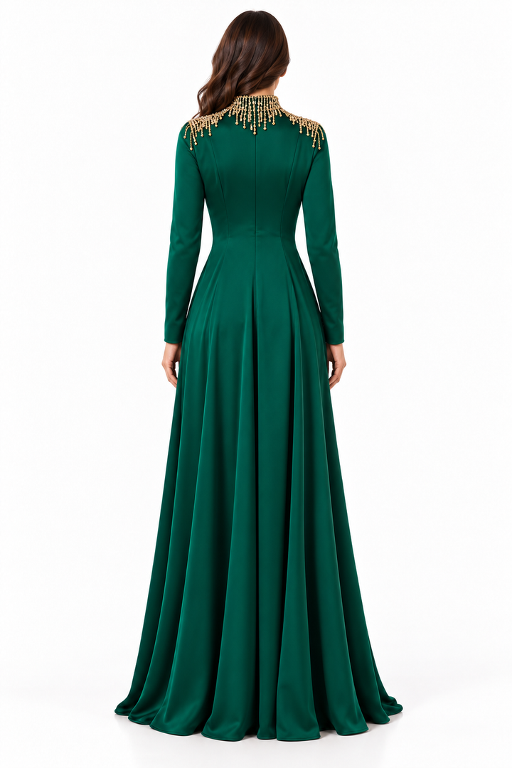 Crystal Fringe High Neck - Majesty