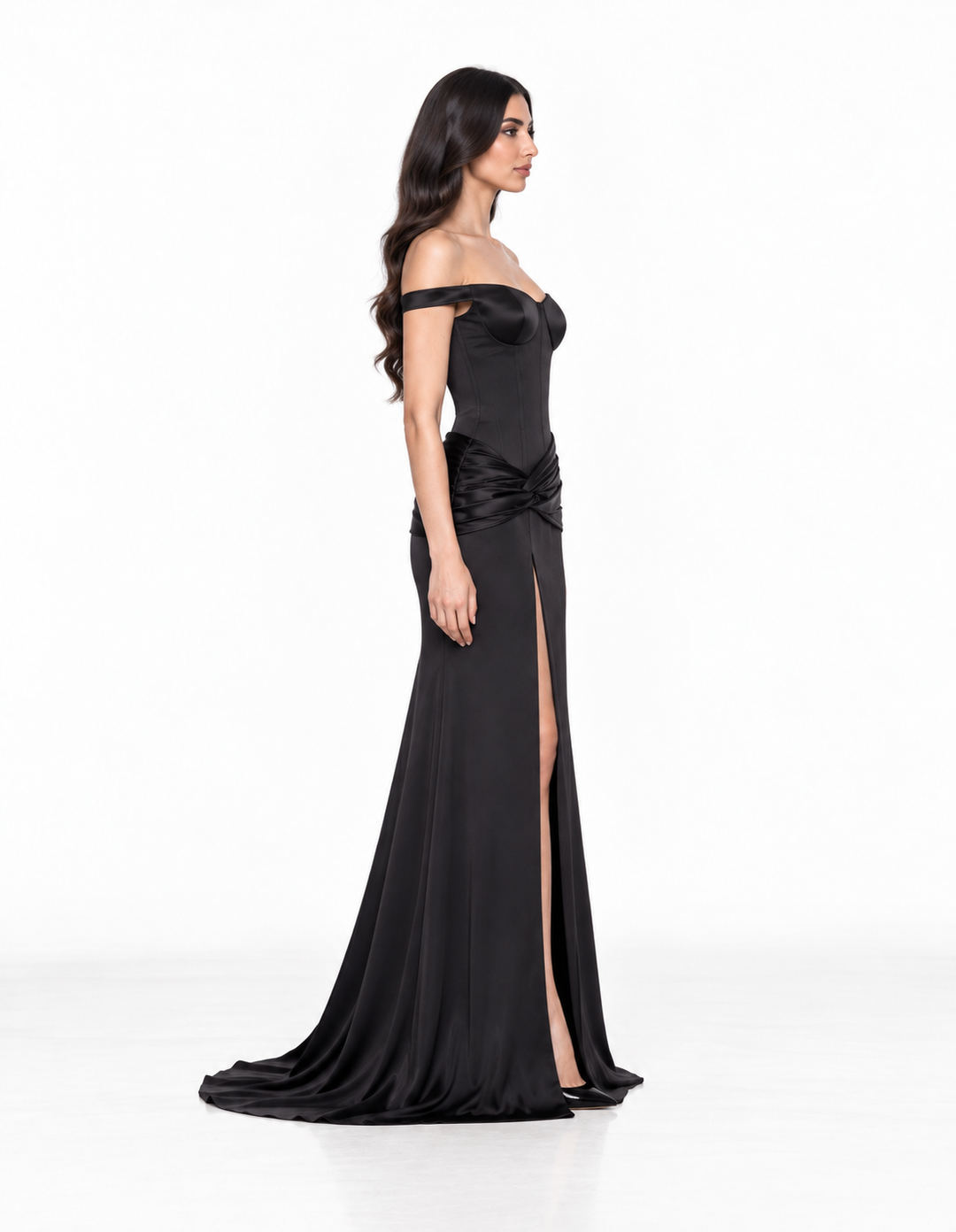 Off-Shoulder Corset Gown - SERAPHINA