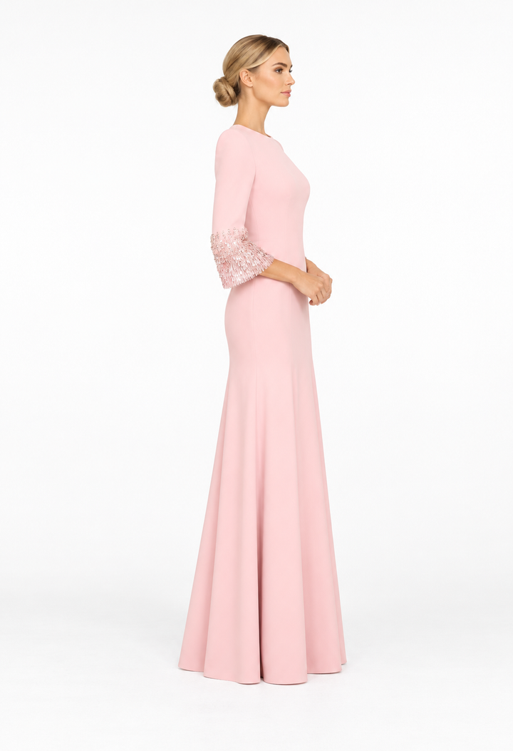 Embellished Sleeve Gown - Roselle