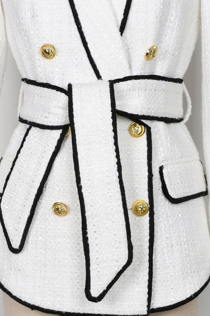 Geplooide top met uitlopende mouwen en maxi-rok set met tailleband – Rosiny 