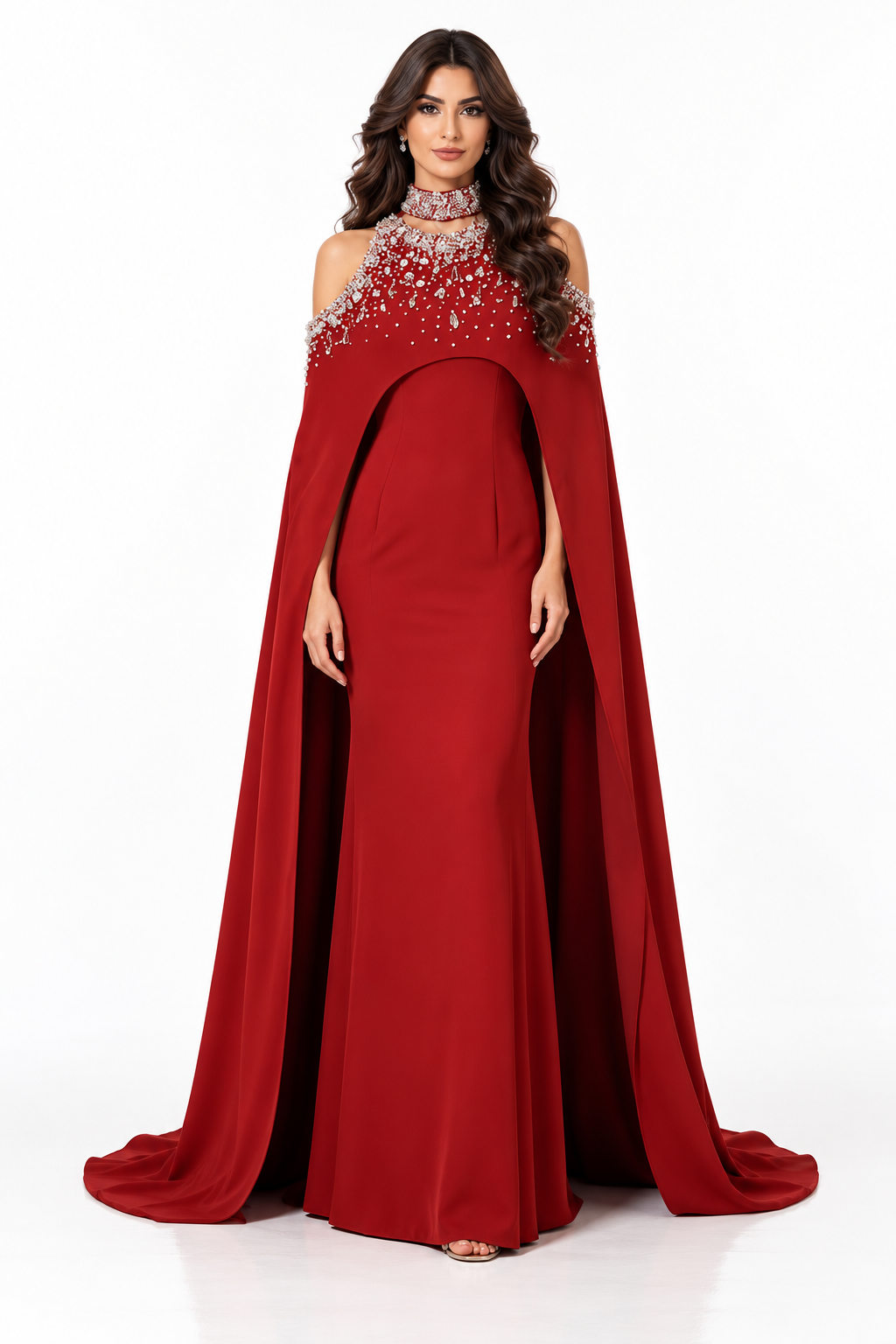 Crystal Halter Cape Evening - Empressa