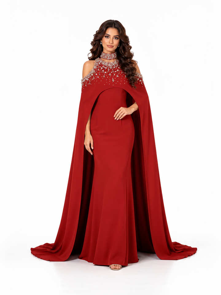 Crystal Halter Cape Evening - Empressa