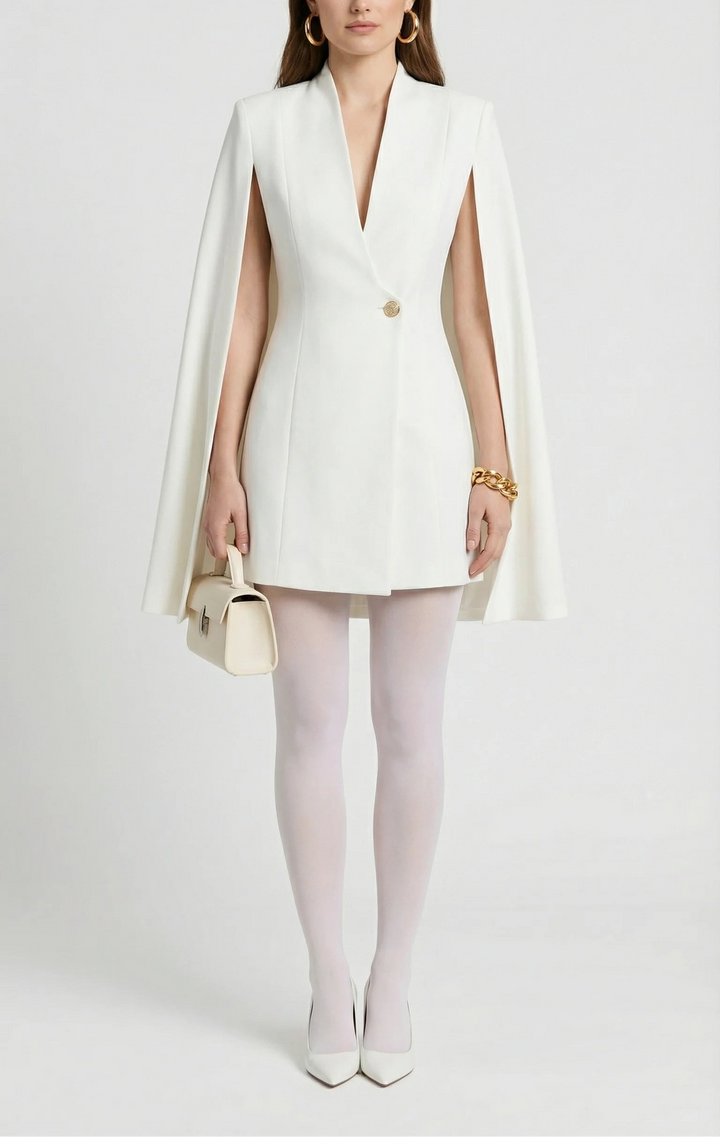 cape-style tailored blazer dress – ELISE