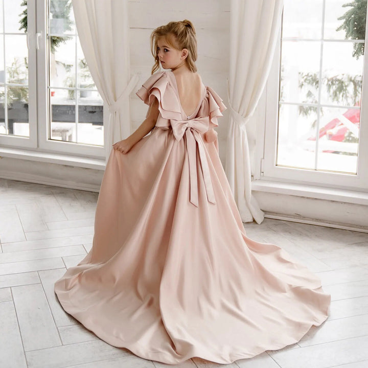 Ruffled Cape Ball Gown with Full Skirt – ELISÉE