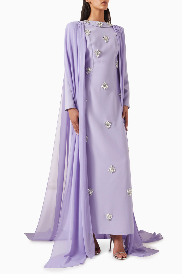 فستان كيب مزين بالكريستال – أوريليا