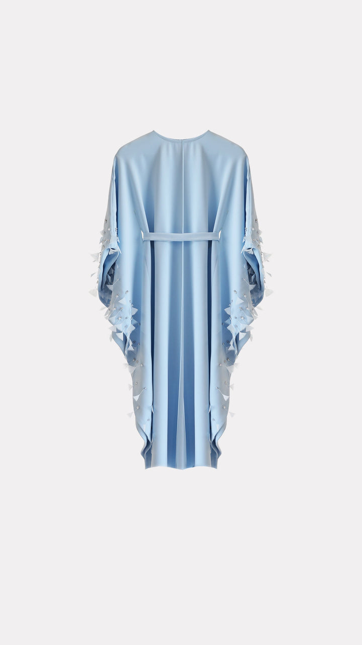 Cape-Sleeve Maxi Dress with Beaded Details – BADR