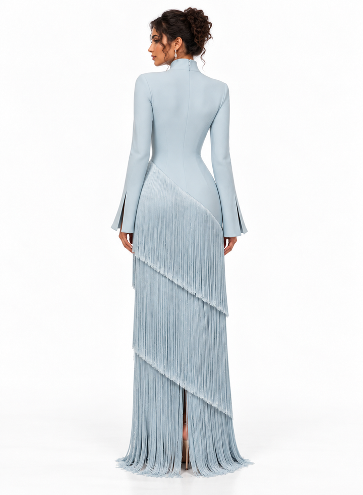 Fringe Layered Sweetheart Evening - Cascade