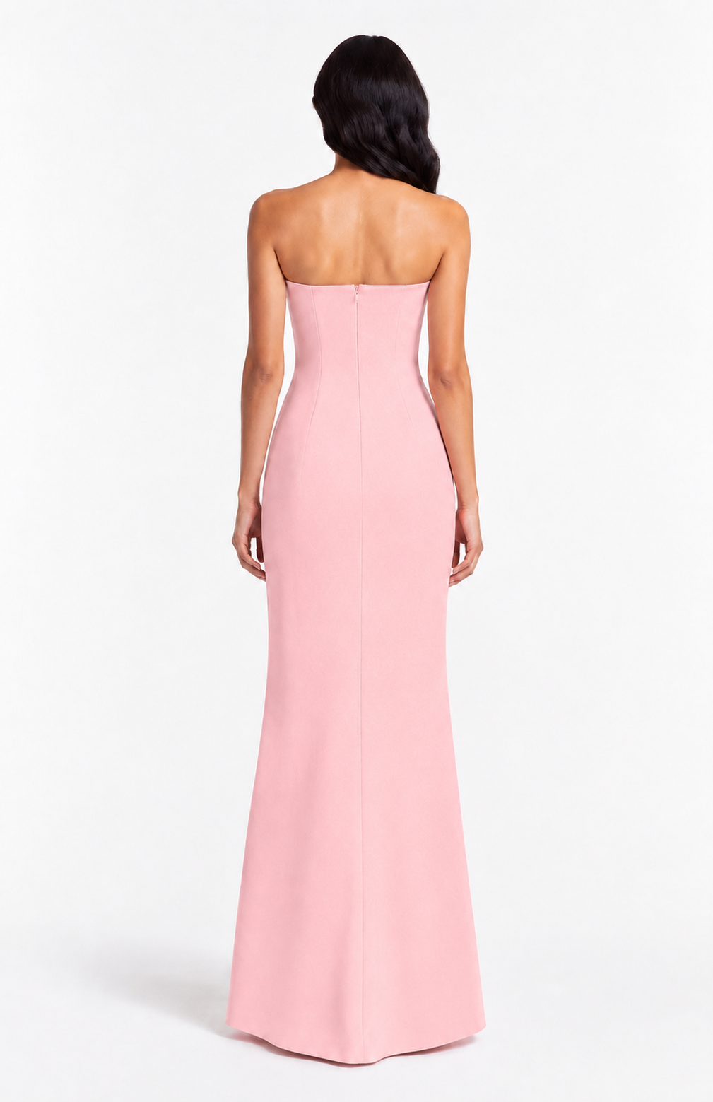 Blush Floral Strapless Mermaid Gown - Petal