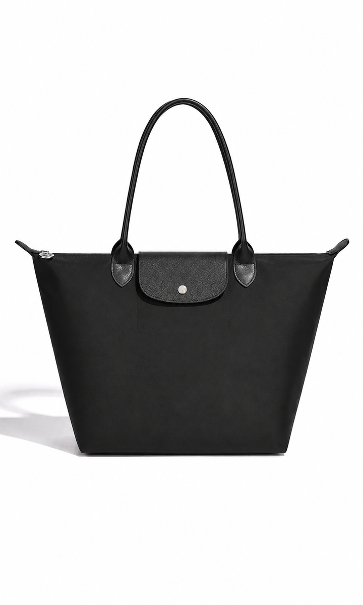 Classic Leather Tote Bag – NOIR