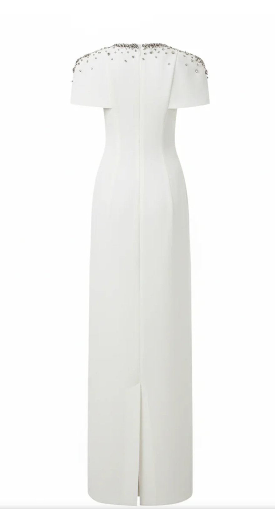 Crystal Cape Gown – Ivory