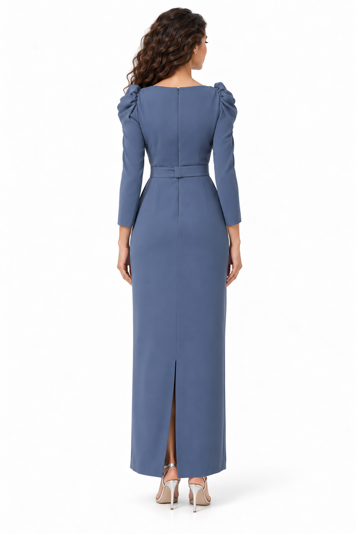 Jewel Neck Puff Sleeve - Grace