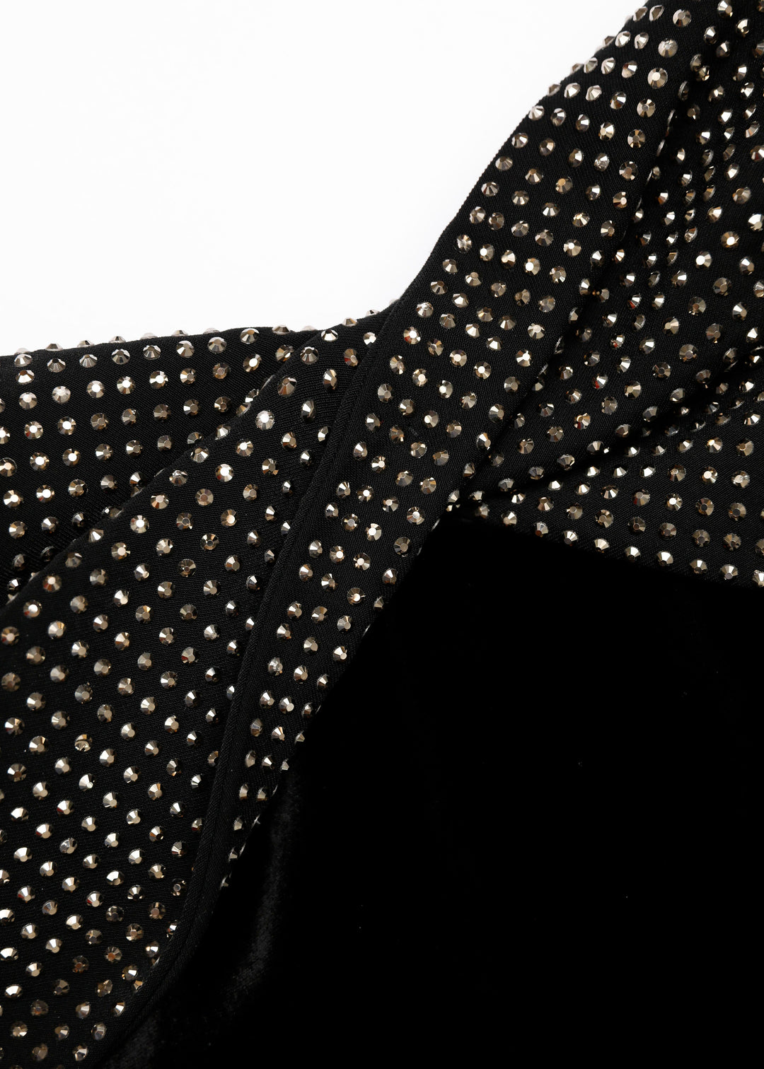 strapless velvet gown with embellished sweetheart bodice – NOCTURNE