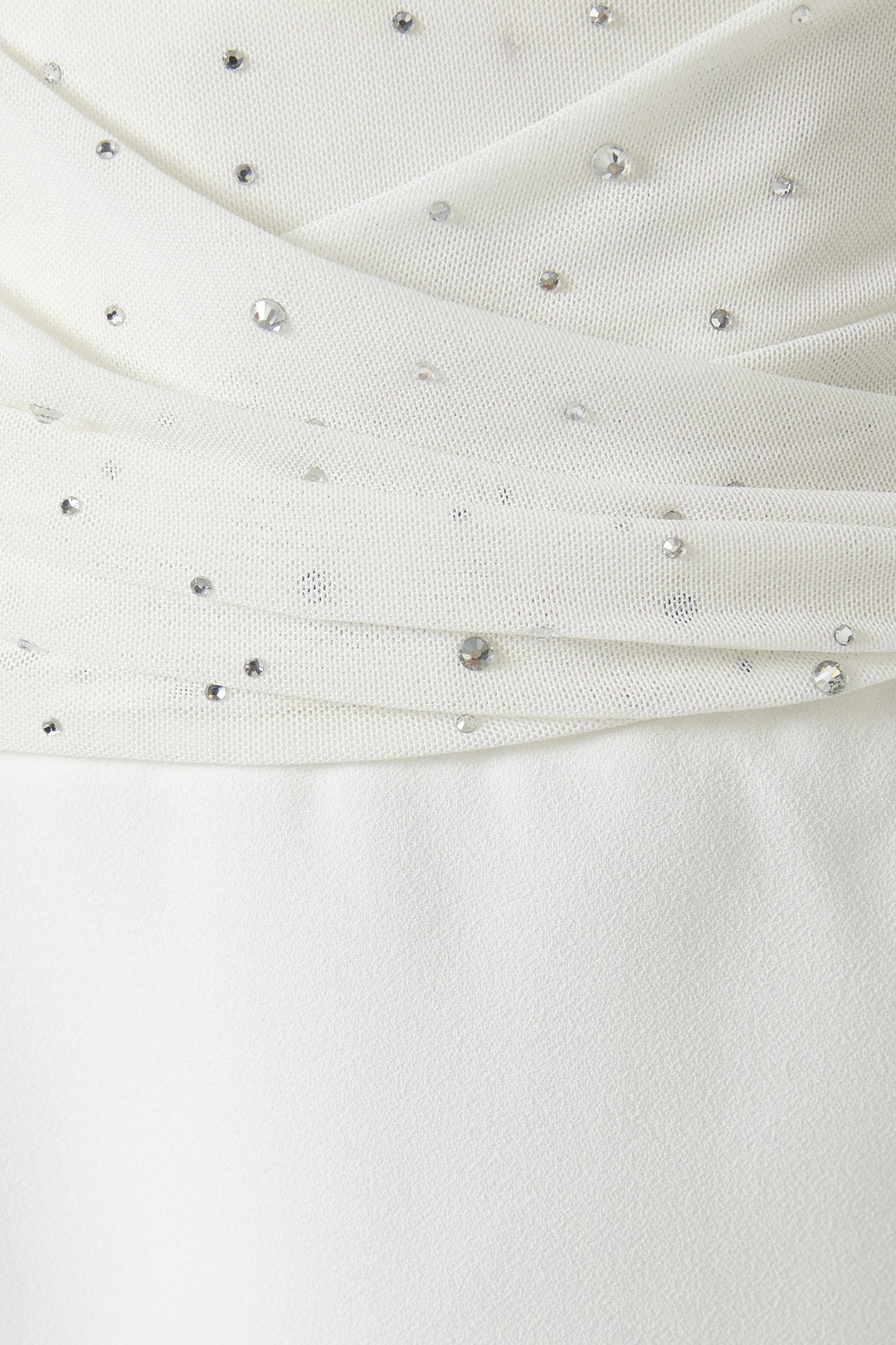 embellished draped gown with cinched waist – CELINA