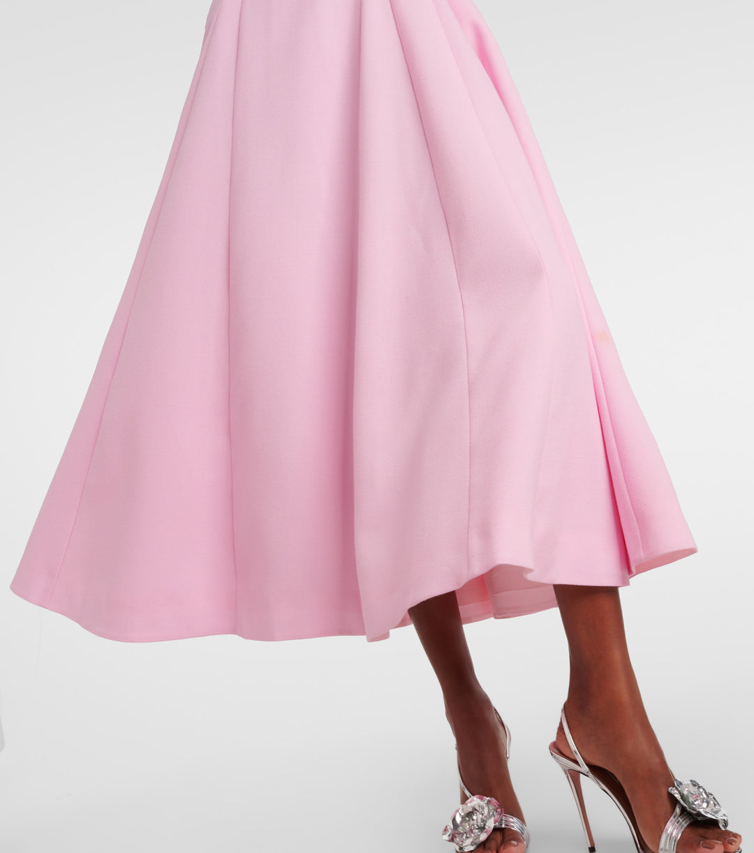 half-sleeve flared midi dress – RELIEN